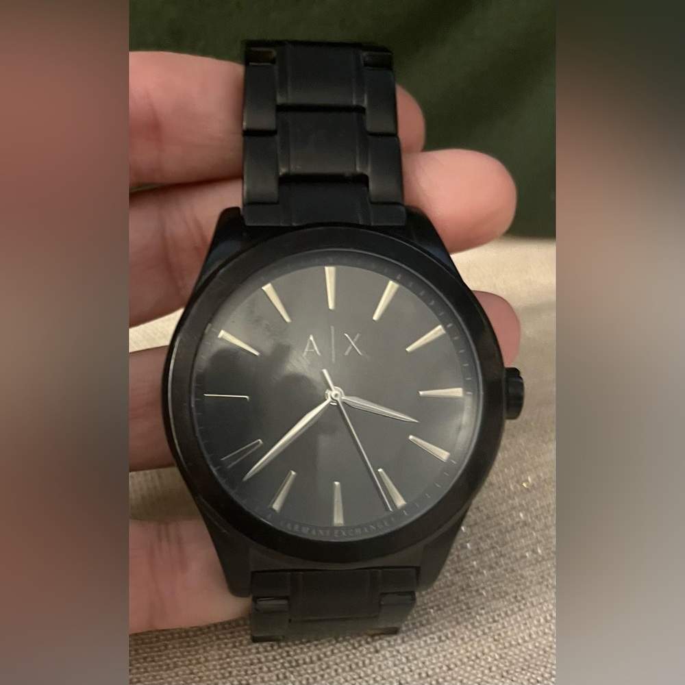 Armani Exchange A/X Black Stainless Steel Case & Bracelet Men’s Watch AX2322 - Picture 3 of 17